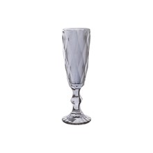 Набор бокалов для шампанского Royal Classics Крупный ромб (6 шт) дымчато-серый