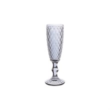 Набор бокалов для шампанского Royal Classics Средний ромб (6 шт) дымчато-серый