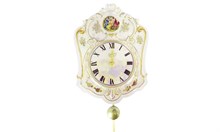 Часы настенные с маятником 25 см "Мадонна Перламутр" Якубов дизайн Leander