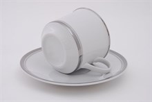 Набор кофейных пар 100 мл "Платиновая отводка" Сабина Leander (6 штук)