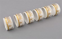 Набор колец для салфеток "Золотой орнамент" Соната Leander (6 штук)