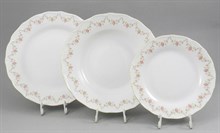 Набор тарелок на 6 персон "Мелкие цветы" Верона Leander 18 предметов