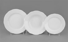Набор тарелок на 6 персон Без Декора Leander 18 предметов