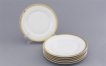 Набор тарелок десертных 19см "Золотая отводка" Сабина Leander (6 штук)