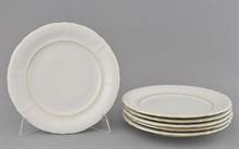 Набор тарелок 25 см "Золотая лента" Соната Leander (6 штук)