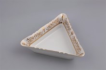 Салатник треугольный 21 см "Золотой орнамент" Соната Leander