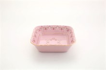 Салатник квадратный 17 см "Мелкие цветы" Соната розовый фарфор Leander