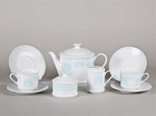 Сервиз чайный "Голубой орнамент" Сабина Leander на 6 персон 15 предметов
