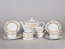 Сервиз чайный "Золотой орнамент" Сабина Leander на 6 персон 15 предметов