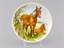 Тарелка мелкая подвесная 24 см "Лошади" декор 4 Leander