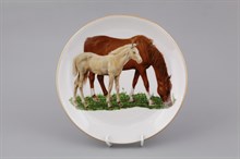 Тарелка мелкая подвесная 24 см "Лошади" Leander