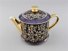 Чайник 400 мл "Золотые цветы" фиолет Виндзор Leander
