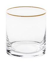 Набор стаканов для виски "LARUS" 320 мл "Отводка золото" Crystalite Bohemia (6 штук)