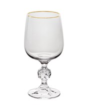 Набор бокалов для красного вина "STERNA" 230 мл "Отводка золото" Crystalite Bohemia (6 штук)