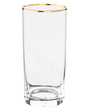 Набор стаканов для воды "LARUS" 350 мл "Отводка золото" Crystalite Bohemia (6 штук)