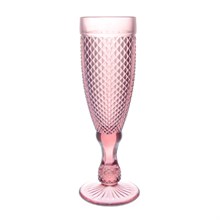 Набор бокалов для шампанского Royal Classics Мелкий ромб (6 шт) гранат