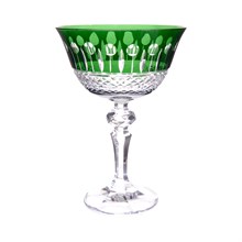 Фужер для мартини Кристина 180 мл Цветной хрусталь зеленый (1 шт)