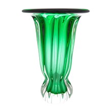 Ваза для цветов Egermann 26 см Зеленый кристалл