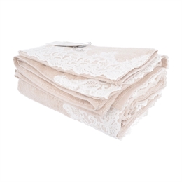 Набор полотенец Maison Dor 85*150/50*100/30*50 бежевый jasmin (3шт) 46855