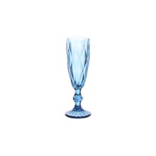 Набор бокалов для шампанского Royal Classics Ромб крупный 20*5*7 см (6 шт) синий