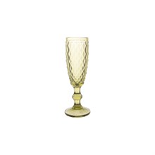 Набор бокалов для шампанского Royal Classics Ромб средний 20*5*7 см (6 шт) зелёный