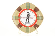 Сувенирная тарелка с изображением символа фестиваля "Спасская башня" Leander