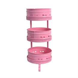 Набор ёмкостей для овощей без крышек 3 яруса Royal Classics Yilpiray Metal Pink 52933