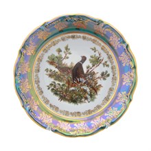 Набор тарелок глубоких Repast Охота зеленая Мария-тереза 23 см (6 шт)
