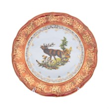 Набор тарелок Repast Охота красная Мария-тереза 21 см (6 шт)
