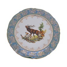 Набор тарелок Repast Охота зеленая Мария-тереза 27 см (6 шт)