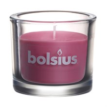 Свеча в стекле Bolsius Classic 80/92 розовая - время горения 29 часов