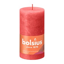 Свеча рустик Bolsius Shine 130/68 цветущий розовый - время горения 60 часов