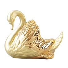 Лебедь конфетница (золото+золот.крылья) Gifts Rudolf Kampf