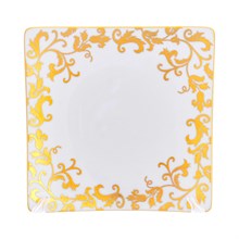 Набор тарелок квадратных Tosca White Gold 21см (6 шт)