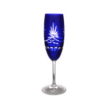 Фужер для шампанского Цветной хрусталь синий (1 шт)