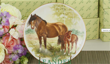 Тарелка мелкая подвесная 24 см "Лошади" декор 3 Leander