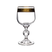 Набор бокалов для вина 150 мл Золотой лист Клаудия Кристалайт (6 шт)