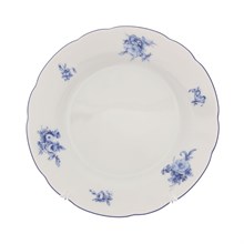 Набор тарелок Thun Констанция Синяя роза 19 см 6 штук