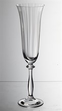 Набор бокалов для шампанского Анжела 190 мл (6 штук) оптика, недекорированный Crystalex