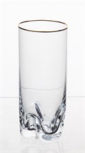 Набор стаканов для виски Барлайн Трио 280 мл (6 штук), декор "Отводка золото" Crystalex