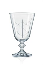 Набор бокалов для вина Белла 350 мл (6 штук), декор "Алмазные грани" Crystalex