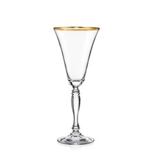 Набор бокалов для вина Виктория 190 мл (6 штук), декор "Отводка золото" Crystalex