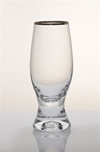 Набор бокалов для шампанского Джина 210 мл (6 штук); декор "Отводка золото" Crystalex