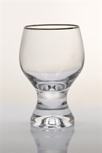Набор бокалов для вина Джина 230 мл (6 штук); декор "Отводка золото" Crystalex