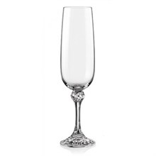 Набор бокалов для шампанского Джулия 180 мл (6 штук),  недекорированный Crystalex