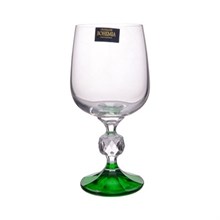 Набор бокалов для вина 230 мл Crystalite Bohemia Sterna/Klaudie Арлекино разноцветные ножки (6 шт)