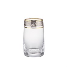 Набор стаканов для воды Идеал 250 мл (6 штук), панто платина, золото Crystalex