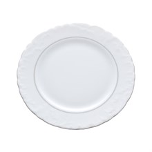 Набор плоских тарелок 25 см Repast Rococo с платиновыми полосками ( 6 шт)