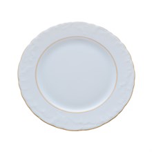 Набор плоских тарелок 21 см Repast Rococo с золотыми полосками  ( 6 шт)