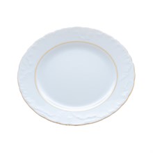 Набор плоских тарелок 19 см Repast Rococo с золотыми полосками  ( 6 шт)